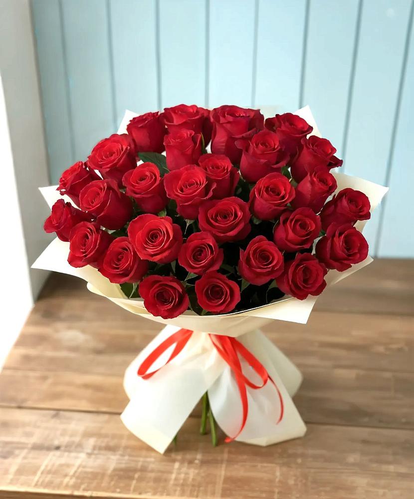 Букет 29 Красных роз в Холмской