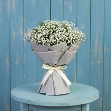 Букет цветов из:  Гипсофила в Холмской