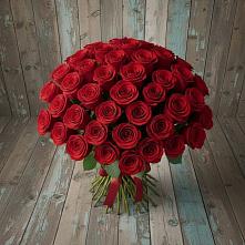 Букет 55 Красных роз Фридом #REPLACE_PRED# Холмской