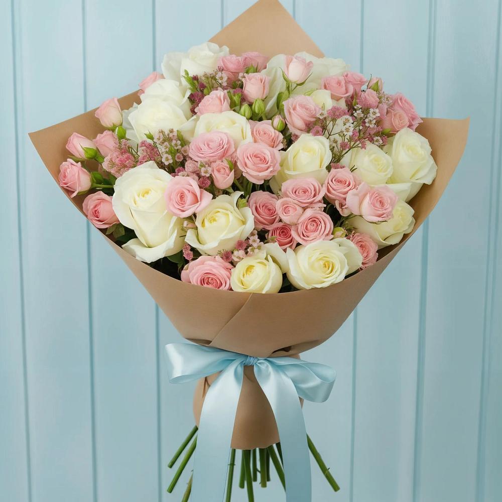 Букет цветов из: Розы в Холмской