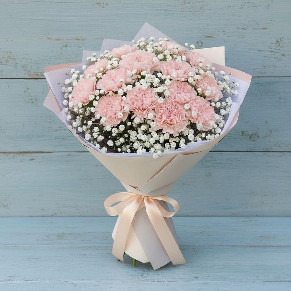 Букет цветов из: Гвоздики в Холмской