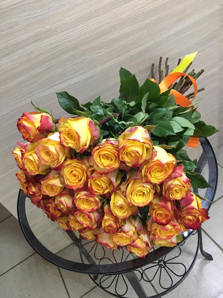 Букет Желтые розы в Холмской