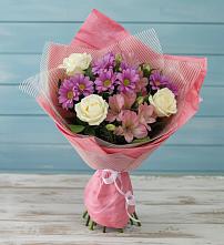 Букет цветов из:  Герберы в Холмской