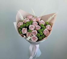 Букет цветов из:  Розы и Хризантемы в Холмской