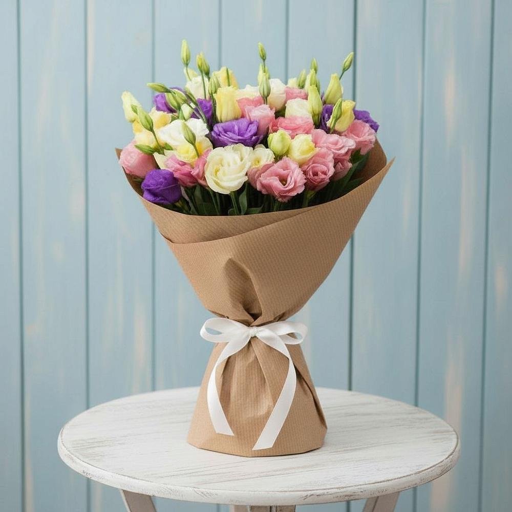 Букет цветов из: Лизиантусы в Холмской