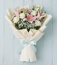 Букет цветов из:  Лилии в Холмской