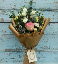 Букет цветов из:  Розы и Лизиантусы #REPLACE_PRED# Холмской